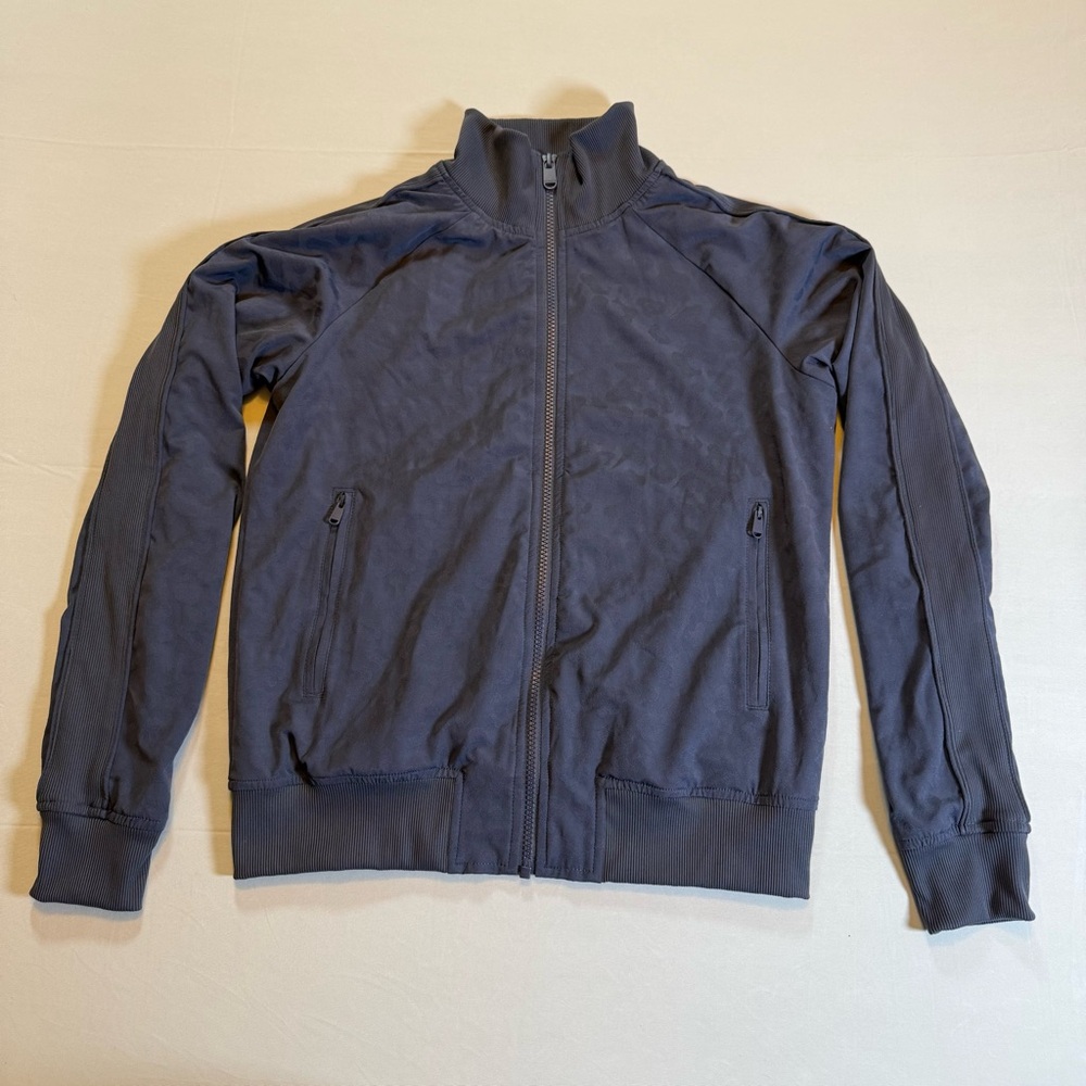 Athleta Blue Grey Camo Zip Up Athletic Jacket Size XS